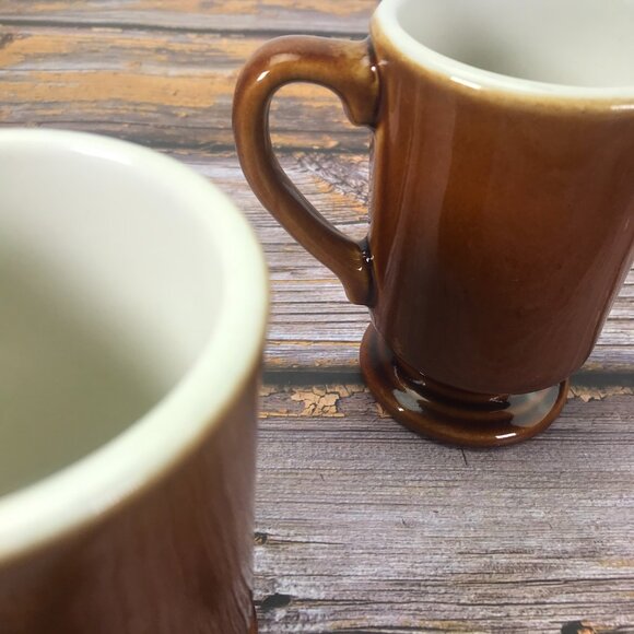 Vintage Restaurant Pedestal Coffee Mug Mid Century Diner - Picture 2 of 12